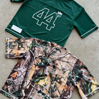 Camo Boxy Fit surdimensionné personnalisé broderie Patch col rond 300 Gsm respirant goutte épaule arbre Camo Baggy sport Jersey t-shirt