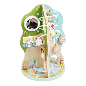 Nuovissimo Gioco Labirinto in Legno a Forma di Albero per Bambini, Gioco Educativo per la Coordinazione Occhio-Mano con Perline e Blocchi di Forme Assortite - Product Image 6