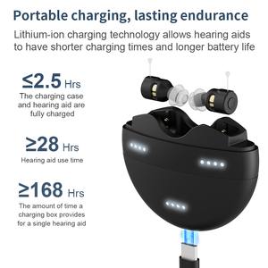 2024 Wenatone China Novos produtos super pequenos invisíveis <span class=keywords><strong>mini</strong></span> aparelho auditivo digital recarregável CIC para idosos - Product Image 3
