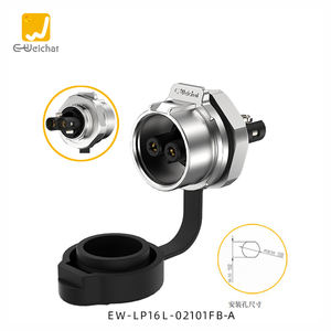 Connecteur de câble étanche IP68 LP16 <span class=keywords><strong>Aviation</strong></span> 20A 400V en alliage de cuivre avec boîtier PBT, 2-3 broches, pour montage sur panneau électrique, prise mâle/femelle - Product Image 5