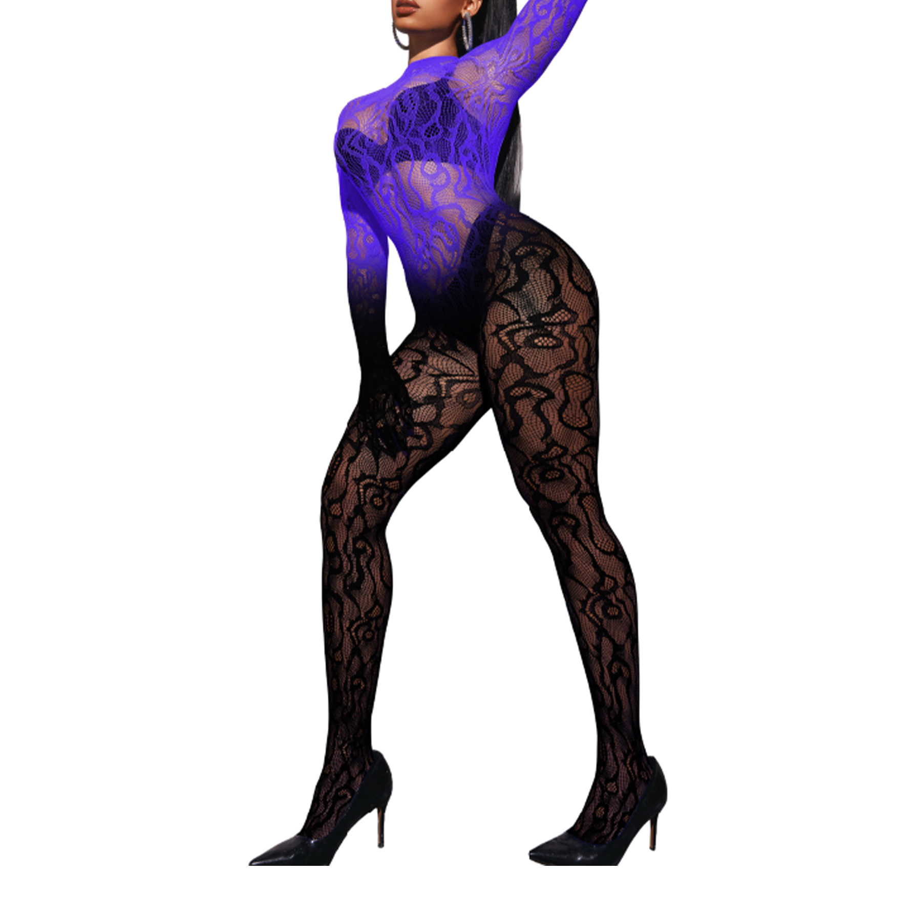 SL1640-Dark Purple to Black Gradient