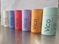 Emballages personnalisés en carton pour déodorants solides ovales, tubes en papier pour déodorants à poussoir