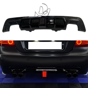 Difusor Trasero MP de Alta Calidad con Aspecto de Fibra de Carbono Negro Brillante para BMW Serie 5 E60 2004-2010 <span class=keywords><strong>525d</strong></span> 530i 535i 540i 545i - Product Image 1