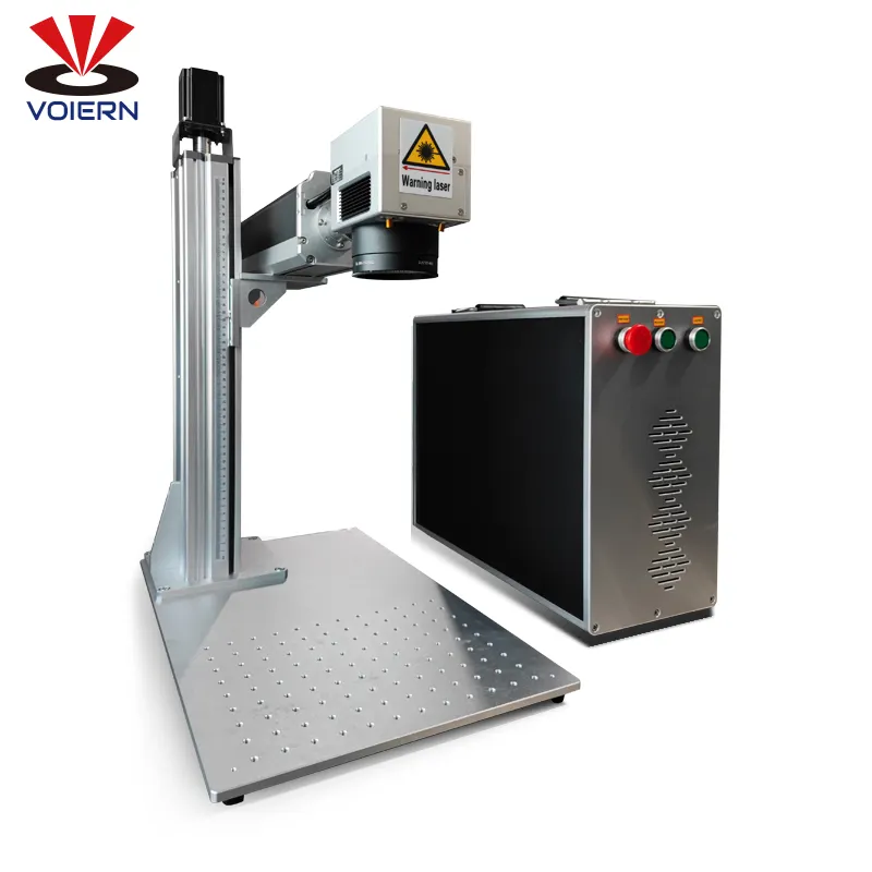 Máquina de marcação a laser voiern, máquina de marcação a laser da fibra 3d 2.5d 100w com raycus jpt 30w 60w mopa m7