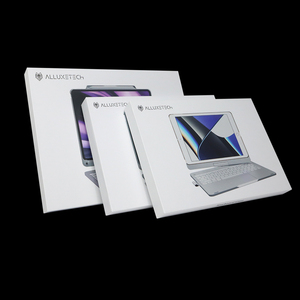 Anpassbarer Laptop Starre <span class=keywords><strong>2</strong></span>-teilige Hardcase-Geschenk <span class=keywords><strong>box</strong></span> aus Pappe UV-Druck UV-Folie Technische Daten Geprägte Deckel basis - Product Image 4