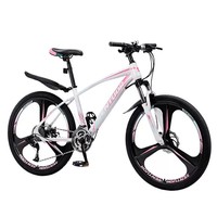 Vélo de montagne en carbone 24/26 pouces, cadre en acier, fourche rigide, 21-30 vitesses, VTT confortable avec suspension avant, unisexe, pour adultes, usage quotidien