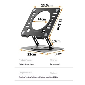 Soporte para Laptop Modelo 37, el Más Vendido, Refrigerante, Giratorio y Plegable, Apto para Estantes de Almacenamiento de Oficina - Product Image 1