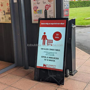 Máy nghe nhạc 55inch Powered Máy kiosk đôi thiết bị truyền hình 4K với đứng Bảng điều chỉnh kỹ thuật số phương tiện truyền thông ngoài trời Pin <span class=keywords><strong>LCD</strong></span> hiển thị - Product Image 5