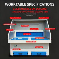 Table de ponçage motorisée 2,2 kW avec 3 filtres amovibles et aspiration descendante