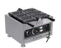 Machine à Taiyaki Électrique Professionnelle 3 Poissons Non-stick  Machine à gaufres Taiyaki en forme de poisson pour les snack-bars