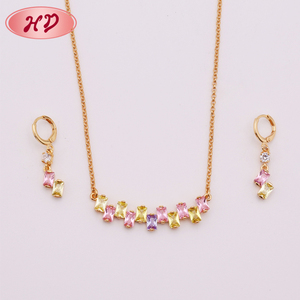 Juego de joyas de bisutería colorido Popular austriaco a precio competitivo - Product Image 1