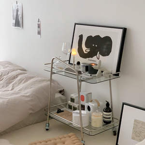 सरल परिवार बेडरूम ट्राली शेल्फ कमरे में रहने वाले शराब होटल स्टेनलेस स्टील ट्राली - Product Image 3