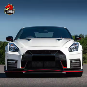 Kit carrosserie style NISM pour <span class=keywords><strong>Nissan</strong></span> GTR GTR35 PP plastique fibre de carbone lèvre de pare-chocs avant diffuseur arrière Bodykit Facelift 2008-2016 - Product Image 6