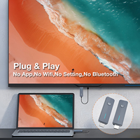 Adaptador de video HD inalámbrico para compartir pantalla, transmisor y receptor HDMI, extensor inalámbrico de 50 m desde computadora portátil, PC, DVD a monitor de TV