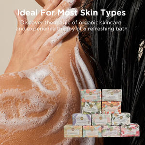 Gloway <span class=keywords><strong>Savon</strong></span> naturel parfumé fait à la main, rafraîchissant, hydratant, à base de plantes, barre de <span class=keywords><strong>savon</strong></span> de luxe personnalisé parfumé - Product Image 6