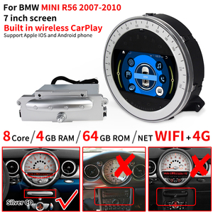 Krando 7 "Autoradio Navigation pour BMW <span class=keywords><strong>Mini</strong></span> <span class=keywords><strong>Cooper</strong></span> R56 R60 2006 - 2013 Android Head Unit Built-in Wireless Carplay 4G WIFI - Product Image 3