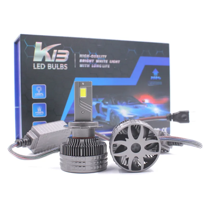 Más K13 MAX H4 H7 H11 LED faro de coche 240W H1 H3 H4 H7 H11 9004, 9005, 9006, 9007, 9012 coche LED niebla faros bombilla