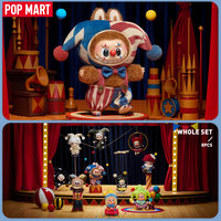 Pour POP MART pour Labubu série sérieuse Halloween pendentif Original Spooky chauves-souris fantôme figurine vinyle peluche ABS boîte aveugle cadeau