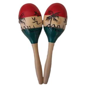 Une paire d'instrument de musique Orff en bois cocotier <span class=keywords><strong>Maracas</strong></span> jouets d'éducation précoce pour enfants <span class=keywords><strong>Maracas</strong></span> accompagnement <span class=keywords><strong>Maracas</strong></span> hochets - Product Image 6