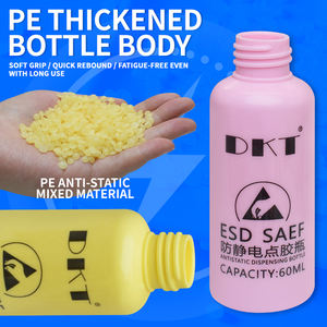 Botella de 60 ml con punta de cepillo integrada, dispensador de alcohol antiestático seguro para ESD, para soldar - Product Image 5