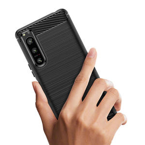 <span class=keywords><strong>Sony</strong></span> <span class=keywords><strong>xperia</strong></span> 5 iii फोन केस के लिए, कार्बन फाइबर बनावट स्लिम सॉफ्ट टीपू मैट मोबाइल फोन कवर केस सिनी xpera 5 <span class=keywords><strong>v</strong></span> 5 <span class=keywords><strong>v</strong></span> 5 ii - Product Image 4