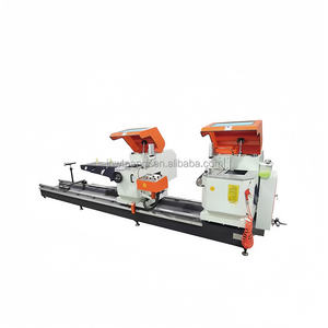 เครื่องเลื่อยตัดองศาสองหัว CNC สำหรับงานหนักเครื่องตัดขอบประตูหน้าต่างอะลูมิเนียมควบคุมการตัด45/90องศาสำหรับอลูมิเนียม upvc - Product Image 1