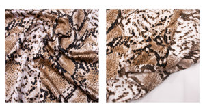 Tela de satén con estampado de serpiente para traje, tejido elástico, liso, peso pesado, 100% poliéster, E07 - Product Image 3