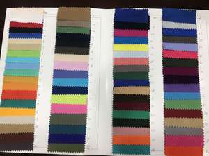 Tissu en coton sergé <span class=keywords><strong>Lot</strong></span> de stock <span class=keywords><strong>teint</strong></span> solide Tissu noir brossé Vêtements de travail Tissu uniforme - Product Image 5