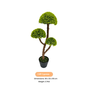 3 topları yapay Topiaries ağacı Milan çim kar çam yaprağı uçurum <span class=keywords><strong>Juniper</strong></span> yaprakları fıstık Bonsai 90CM yeşil heykel çam ağaçları - Product Image 2