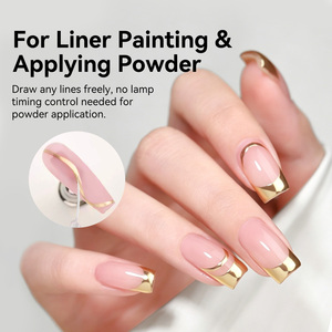 BORN PRETTY Gel de finition à pointe fine de précision pour nail art, peinture de lignes, effets de texture 3D ondulée, couche de finition partielle - Product Image 5