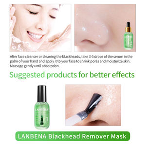 <span class=keywords><strong>LANBENA</strong></span>-Eliminador de espinillas de té verde, mascarilla de limpieza profunda, tiras de poros para la nariz, para reducir los poros, cuidado facial - Product Image 4