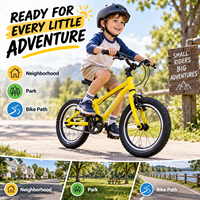 Vélo de montagne léger pour enfants avec jantes en aluminium à double paroi et freins V pour les aventures en plein air quotidiennes