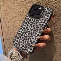 Coque de téléphone portable IMD couleur imprimé léopard sexy pour iPhone 16 Pro Max, antichoc, prix usine