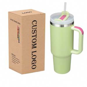 Vaso Térmico de Acero Inoxidable Personalizado de Alta Calidad con Aislamiento al Vacío, 20Oz 30Oz 40Oz, con Asa, Ecológico, Mantiene la Temperatura de 12 a 24 Horas - Product Image 1