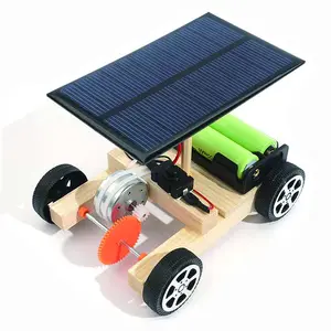 STEAM Schulbildung Materialien DIY Solar Holz Spielzeug Montessori für Kinder