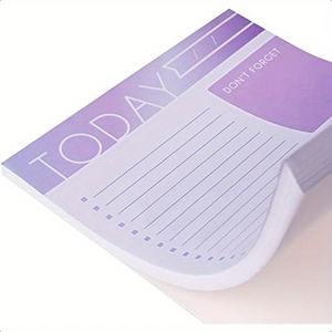 Bloc-notes tendance ombré pour liste de tâches quotidiennes 7x10, 60 pages, avec liste de contrôle 'Ne vous oubliez <span class=keywords><strong>pas</strong></span> pour demain' et sections de notes - Product Image 4