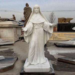 Escultura de Santo Famoso da Igreja Religiosa em tamanho real personalizada Estátua de <span class=keywords><strong>St</strong></span>. <span class=keywords><strong>Joseph</strong></span> em mármore branco - Product Image 5