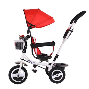 <span class=keywords><strong>Triciclo</strong></span> Plegable 4 en 1 de Alta Calidad para Niños, Asiento Giratorio de <span class=keywords><strong>360</strong></span> <span class=keywords><strong>Grados</strong></span>, Inventario al por Mayor, <span class=keywords><strong>Triciclo</strong></span> para Bebés - Product Image 1