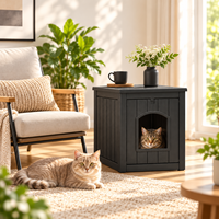 Meubles pour chats d'intérieur, maison pour chat cachée avec un design moderne, matériau PP, lit pour animaux de compagnie, vente en gros