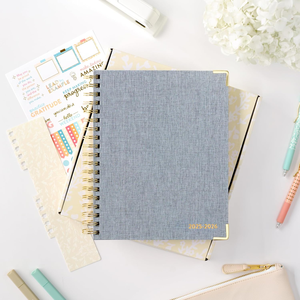 Agenda de <span class=keywords><strong>travail</strong></span> 2026, carnet de notes, calendrier hebdomadaire, début lundi, révision mensuelle, suivi du budget, objectifs, liste de contrôle personnalisable, planification quotidienne - Product Image 4