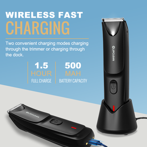 Recortador de bolas lavable de gran potencia para hombres, cuchilla de cerámica reemplazable, recortador de <span class=keywords><strong>vello</strong></span> corporal recargable, recortador de <span class=keywords><strong>vello</strong></span> púbico - Product Image 5