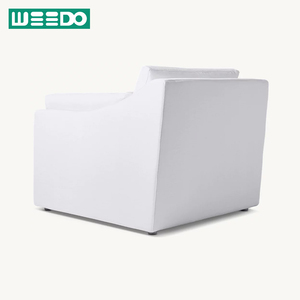 Canapé-lit Chesterfield moderne en bois massif, modulaire, extensible, confortable, rembourré, garnissage en éponge, lin - Product Image 3