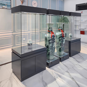 美術品、宝石、収集品用の博物館展示ケース - LED照明付き、環境に優しく、耐久性があり、カスタマイズ可能なガラス製の重厚な陳列ケース - Product Image 5