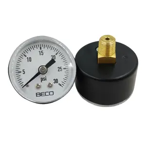 Industrial 1.5inch common plastic case water tank pressure gauge manometers