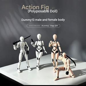 Décorations de bureau : Figurine articulée <span class=keywords><strong>Titan</strong></span> T13 imprimée en 3D pour les amateurs de jeux – Jouets promotionnels et objets artisanaux en plastique - Product Image 3