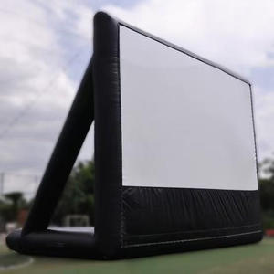 Siyah Açık Hava Şişme Film Perdesi Karikatür Tasarımlı Hava Geçirmez Projeksiyon Perdesi Büyük Reklam Etkinlik Promosyonu - Product Image 3