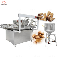 Nouvelle machine commerciale haute productivité pour la fabrication de gaufres et de cornets en sucre pour poudre de crème glacée et farine