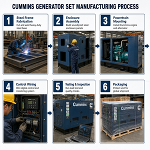 Silent Diesel Generator Set Powered by Ricardo Engine Low <b>Vibration</b> Compact Layout for Construction Worksite Power Supply - Product Image 3