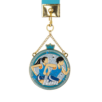 Médailles de récompense de compétition personnalisées en alliage de Zinc de haute qualité Trophées de gymnastique sportive durables Plaques artisanales de qualité supérieure pour le Taekwondo