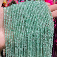 Perles rondes en quartz vert naturel, translucides, pour la fabrication de bijoux DIY